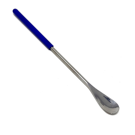 IMS-VL005 Stainless Steel Micro Lab Flat Spoon Spatula Sampler, with Vinyl Handle 6" ( 15.24 cm)