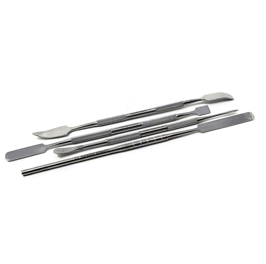 4 Pcs Stainless Steel Lab Spatula Wax Carver Double Ended Tool Set