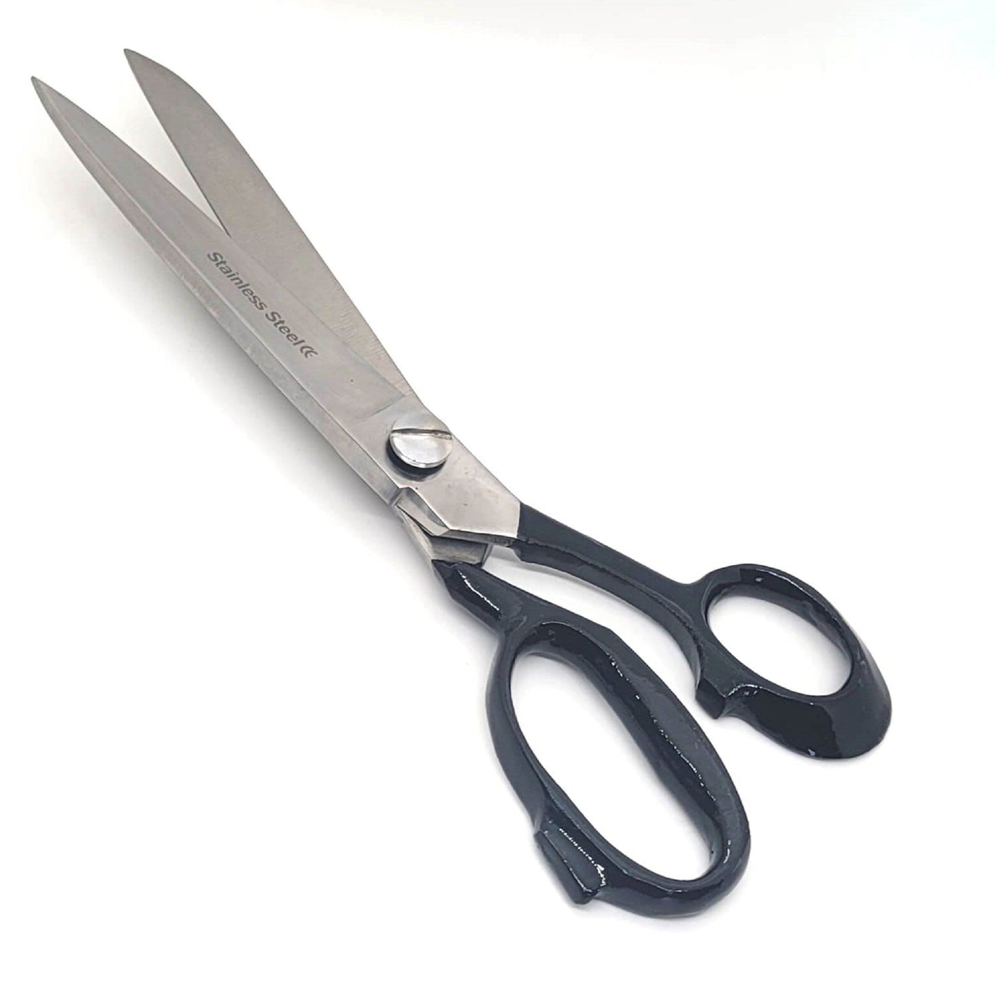 11" Heavy Duty Stainless Steel Tailor Scissors For Leather Upholstery Fabric Black Handle
