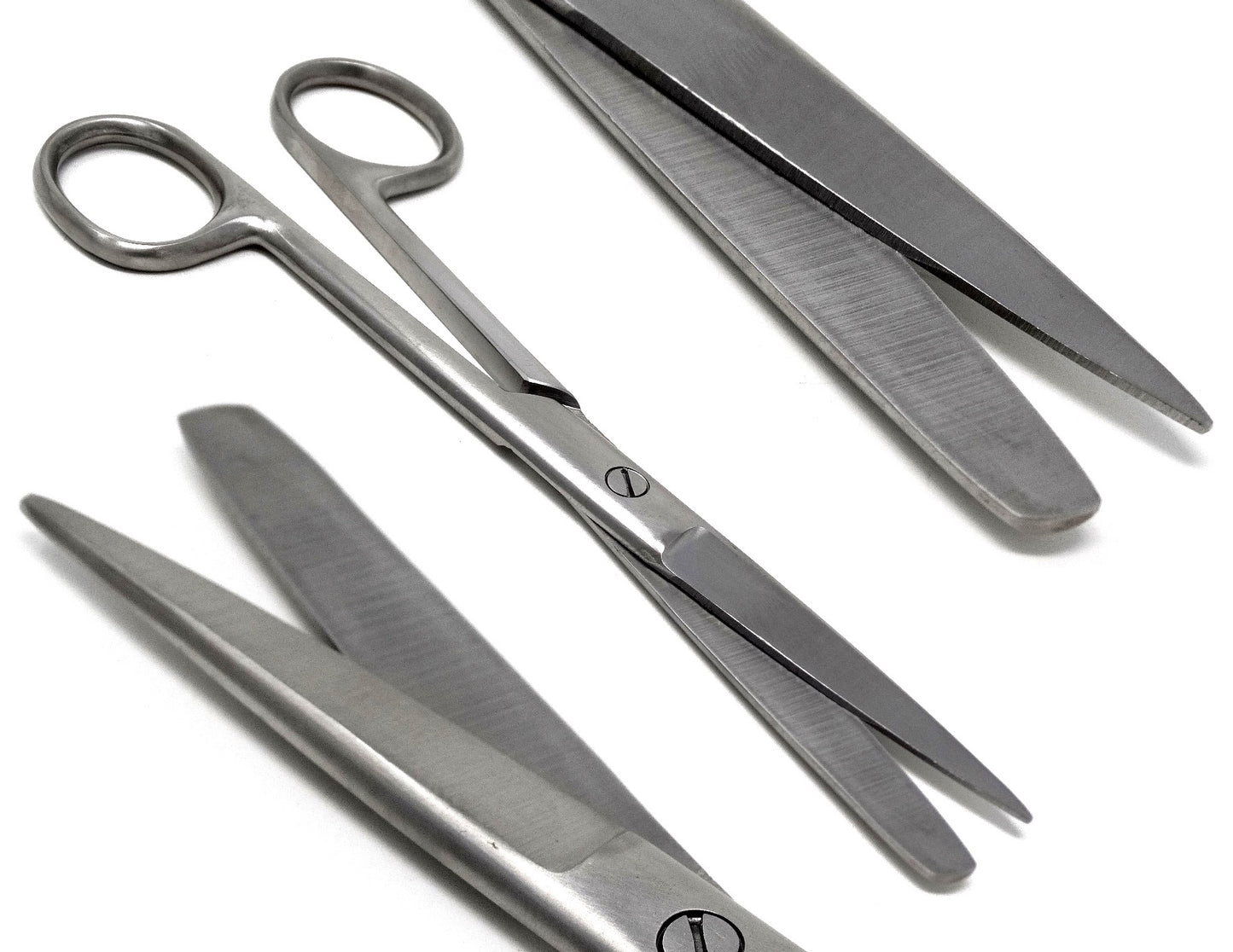 Dissecting Scissors, Sharp / Blunt Point Blades, 4.5" (11.43cm), Straight, Premium Quality, Stainless Steel
