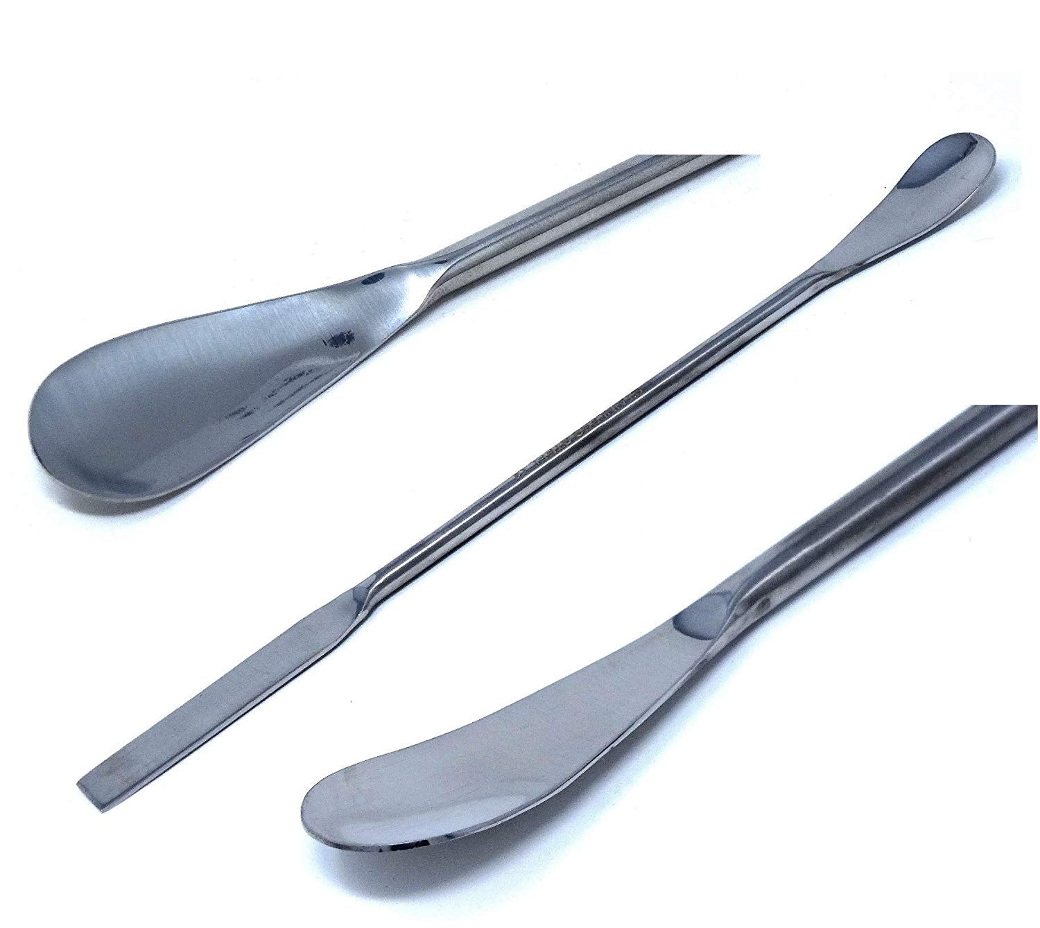 IMS-SQSP4-7 Stainless Steel Double Ended Micro Lab Spatula Sampler, Sq ...
