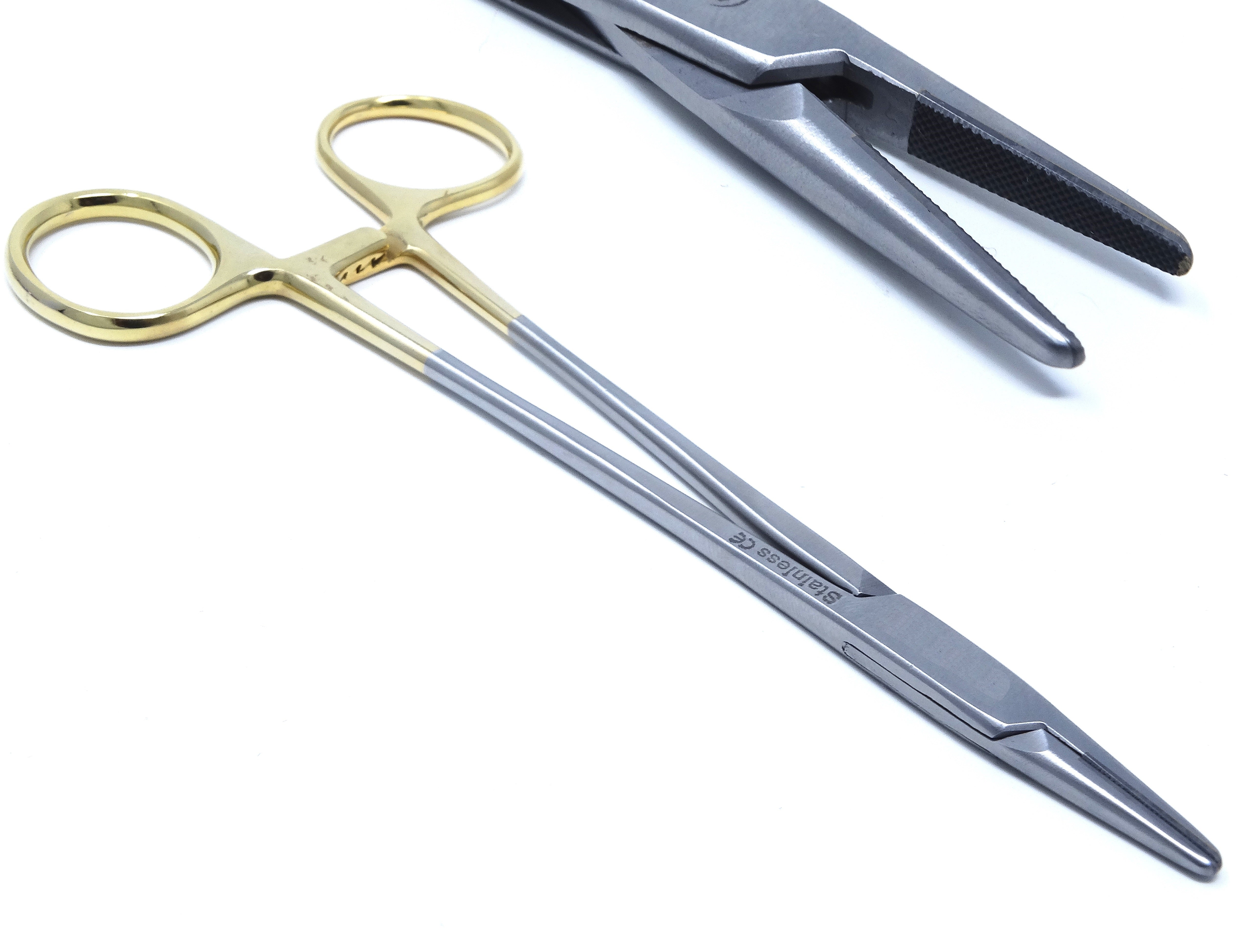 Surgical Needle Driver Premium Mayo Hegar Needle Holder 7" - Gold Handle Gold Handle Surgical Instrument