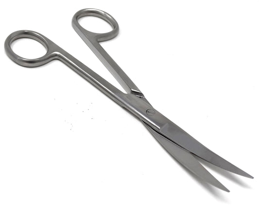 Dissecting Scissors, Sharp / Sharp Point Blades, 6.5" (16.5cm), Curved, Premium Quality, Stainless Steel