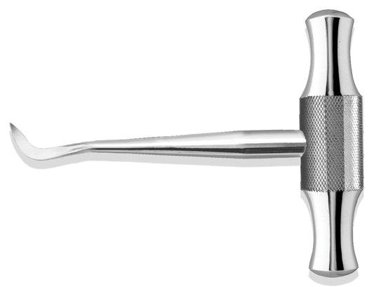 Winter Cross X-Bar Dental Root Elevator Winter Angled Left Flat Pointed Blade # 14L