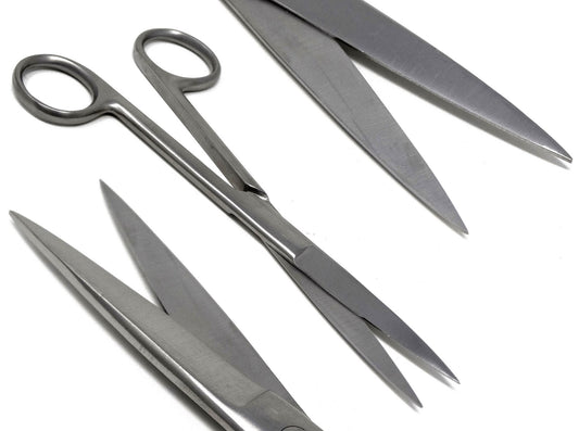 Dissecting Scissors, Sharp / Sharp Point Blades, 6.5" (16.5cm), Straight, Premium Quality, Stainless Steel