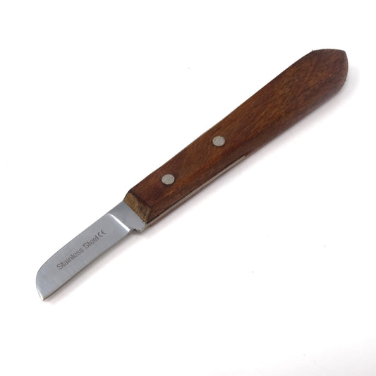 Wooden Handle Carving Tool, Polished Stainless Steel Blade, Shaping Carvers Knife Cutter - 7R