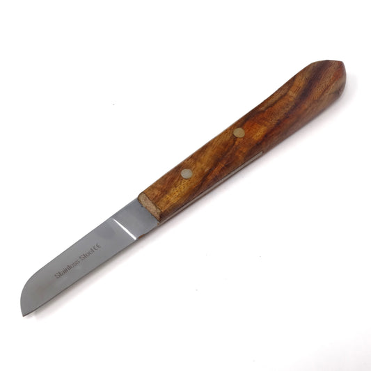 Wooden Handle Carving Tool, Polished Stainless Steel Blade, Shaping Carvers Knife Cutter - 9R