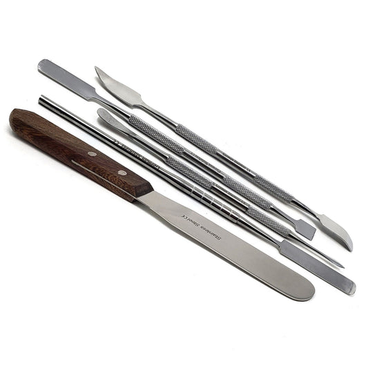 5 Pcs Double Ended Stainless Steel Spatulas Pottery and Polymer Clay Tools