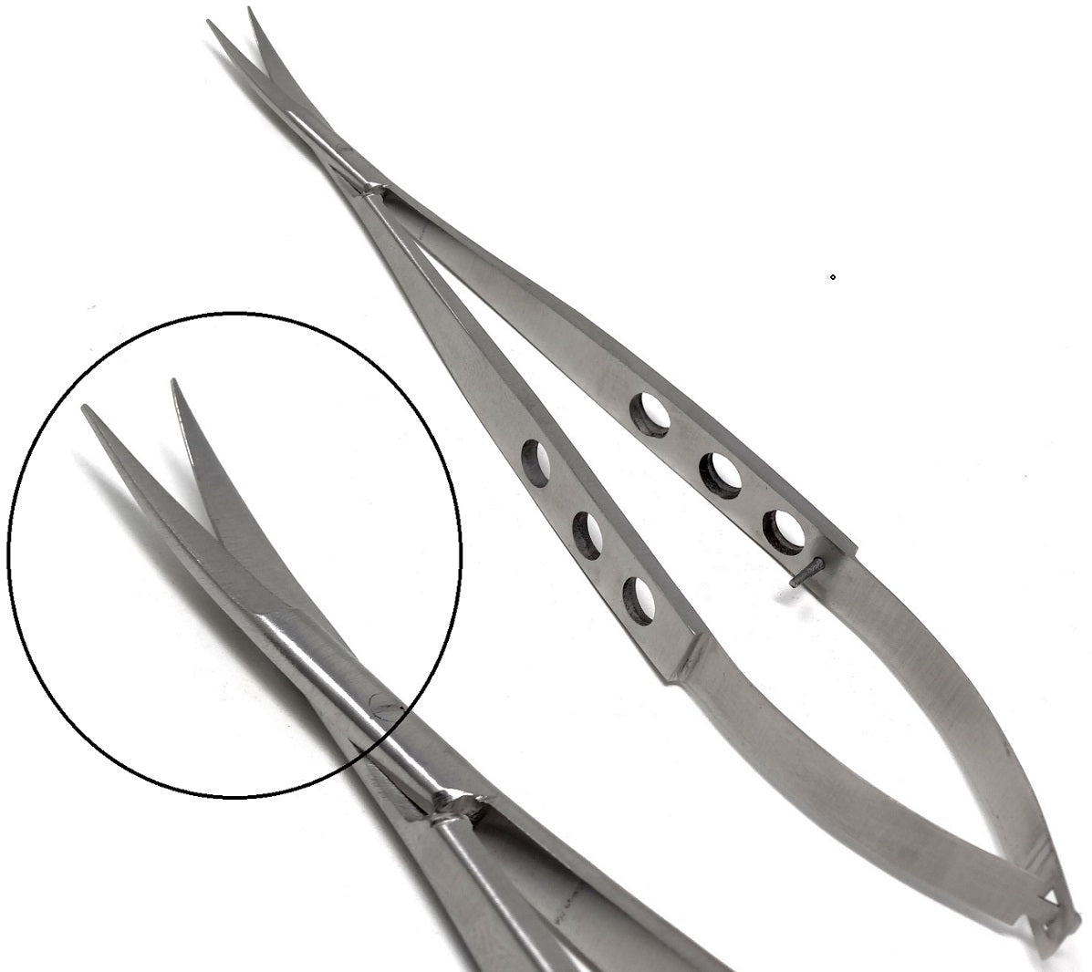Red Scissors With Spring Spring Action Micro Scissors 7
