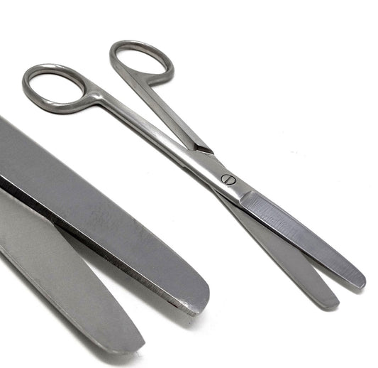 Dissecting Scissors, Blunt / Blunt Point Blades, 6.5" (16.5cm), Straight, Premium Quality, Stainless Steel