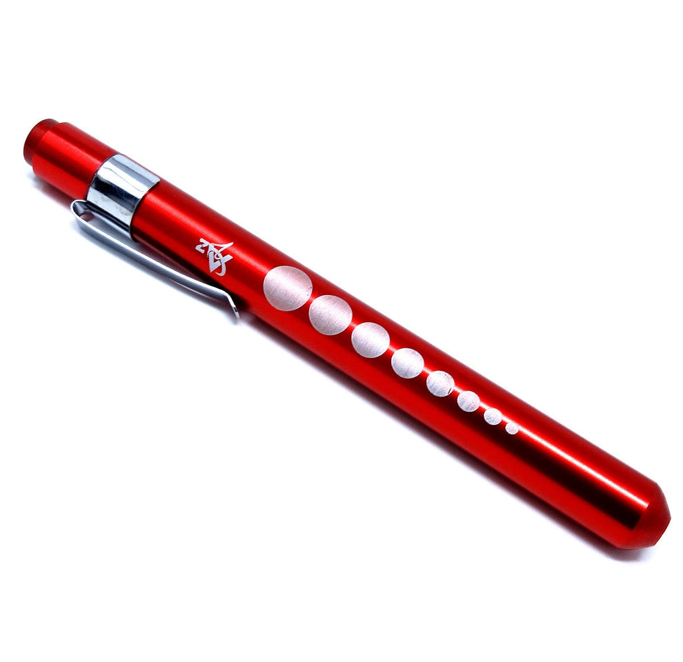 RED Reusable NURSE Penlight Pocket Medical LED with Pupil Gauge – IMED ...