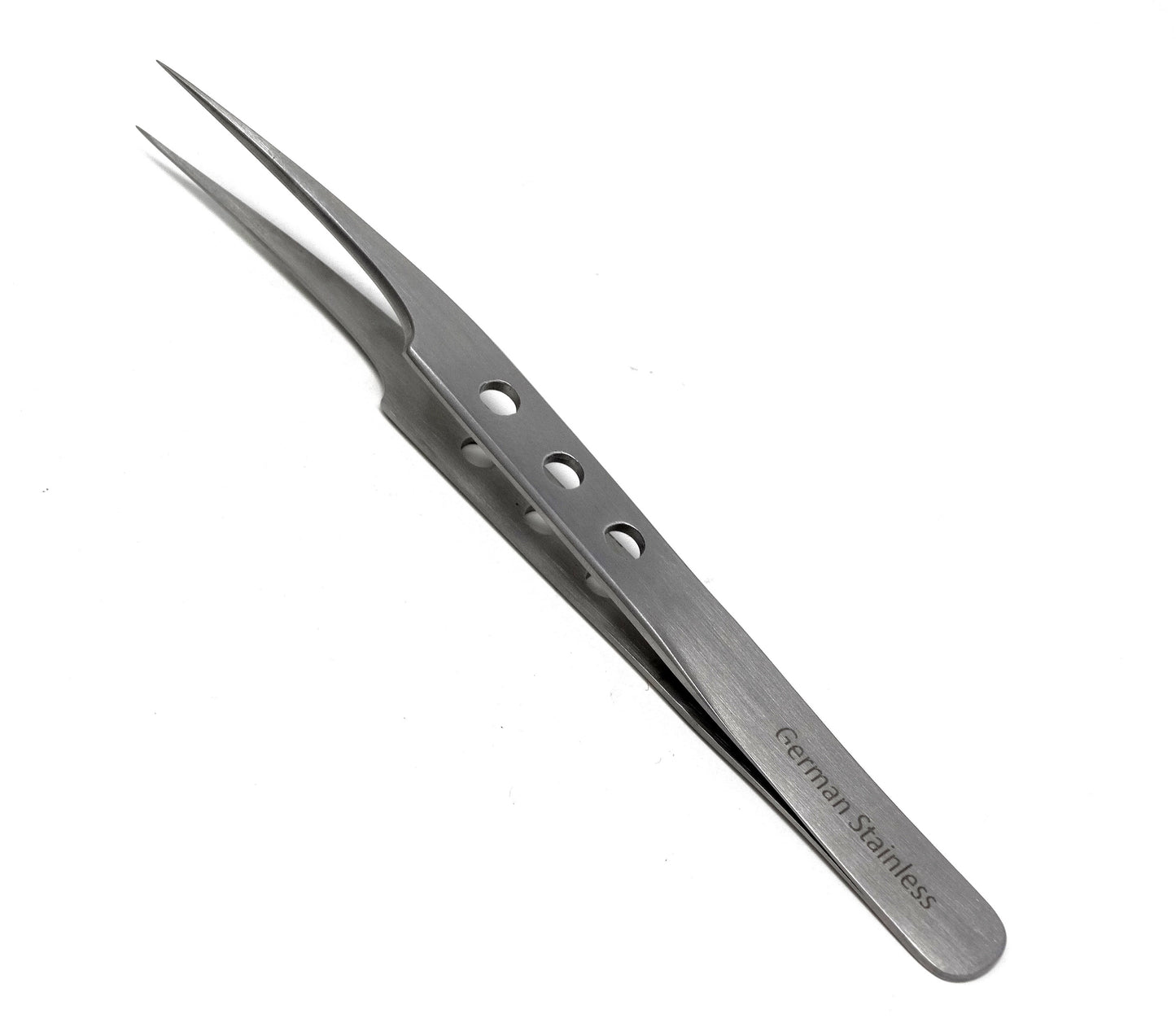 Stainless Steel Micro Surgical Forceps Tweezers Pro Straight, Fenestrated Handle, Premium Quality