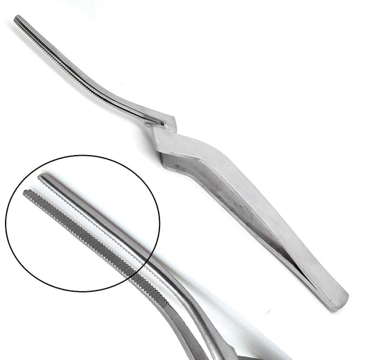 Paper Articulating Forceps Curved 6"