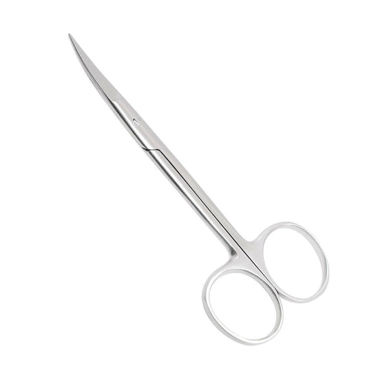 Stainless Steel Iris Dissecting Scissors 4.5", Curved, Fine Point