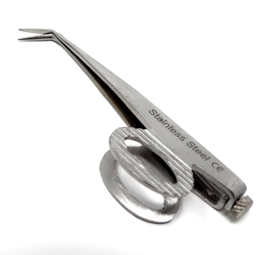 Baraquer Scissors 3.5", Angled, Stainless Steel