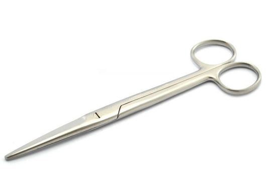 Gold Handle Mayo Dissecting Blunt Scissors 6.75", Straight