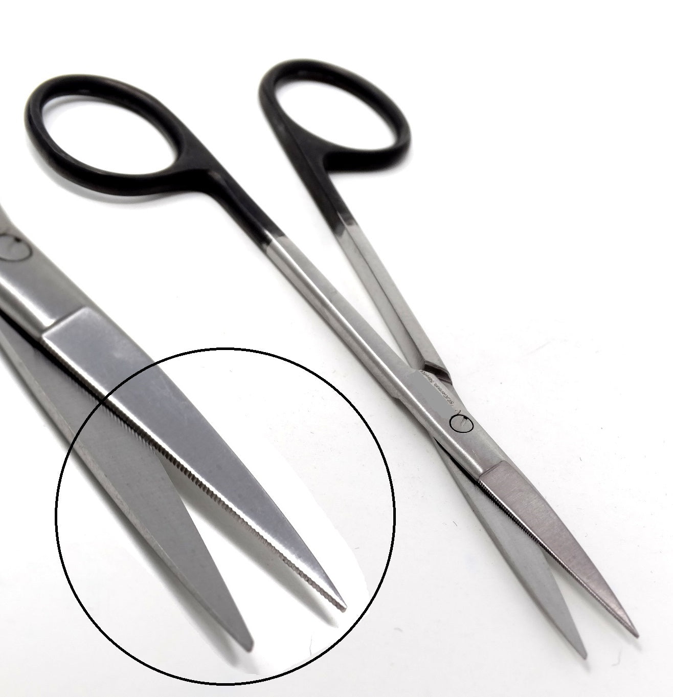 Supercut Iris Dissecting Scissors 4.5" Straight, One Serrated Blade