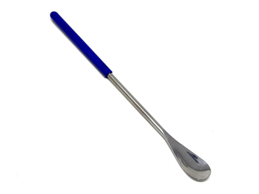 IMS-VL005 Stainless Steel Micro Lab Flat Spoon Spatula Sampler, with Vinyl Handle 6" ( 15.24 cm)