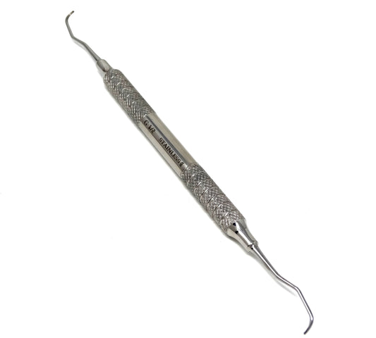 Periodontal Gracey Curette 1/2, Hollow handle, Double Ended Scaler