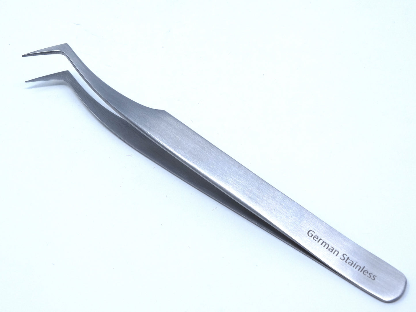 Stainless Steel Micro Surgical Forceps Tweezers Semi Angled, Premium Quality
